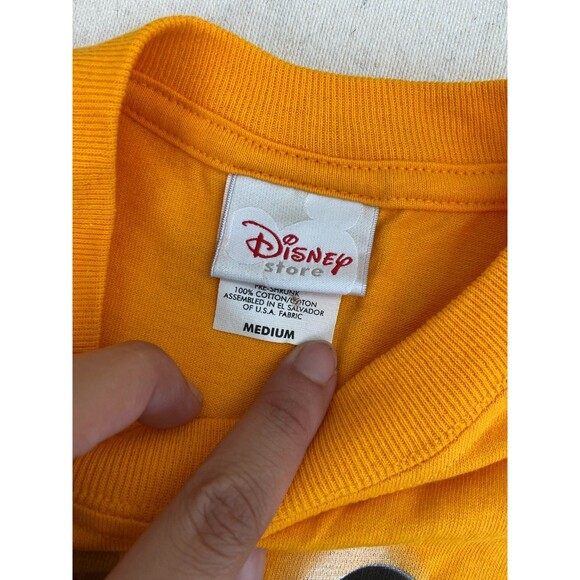 Disney Store Youth Kids Size M Mickey Mouse 1928 T Shirt Yellow Disney World - Picture 3 of 8